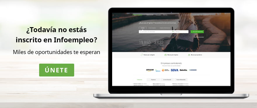 Regístrate en Infoempleo y encuentra las mejores ofertas